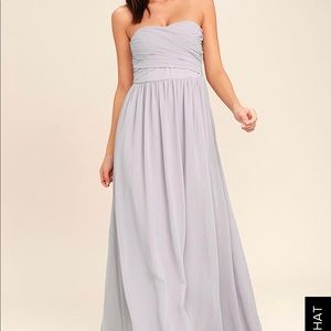 Gray prom dress